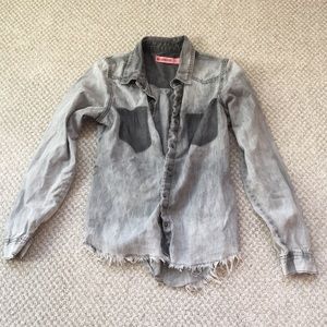 Blank NYC, flannel/top size large also size 12